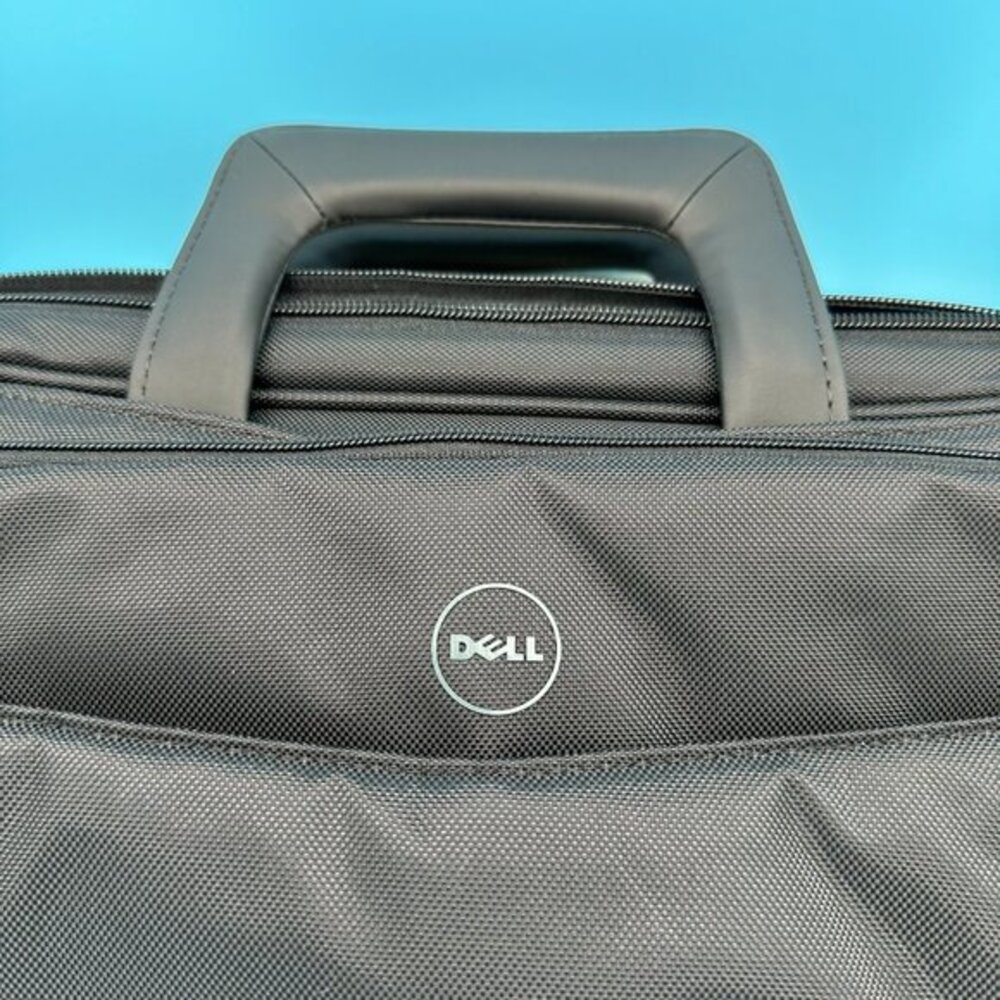 Genuine Dell Black Nylon Notebook Bag with Shoulder Strap-Fits 16" Screen, NWOT - Picture 3 of 13